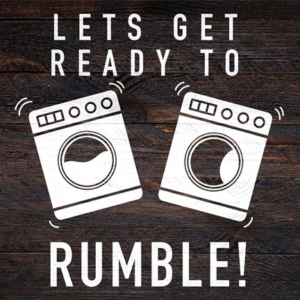 Framed Lets Rumble Print