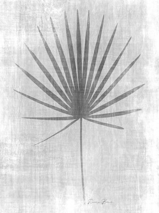 Framed Tone on Tone Palm 1 Print