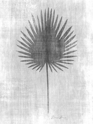 Framed Tone on Tone Palm 3 Print