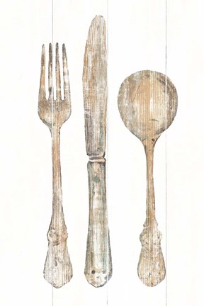 Framed Setting the Table I Print