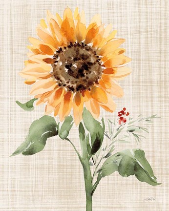 Framed Autumn Ramble III Linen Print