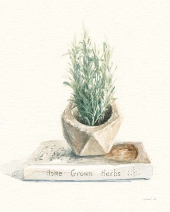 Framed Grown at Home I Cream Print