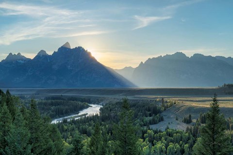 Framed Snake River Overlook Color Print