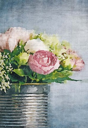 Framed Watercolor Vase 3 Print