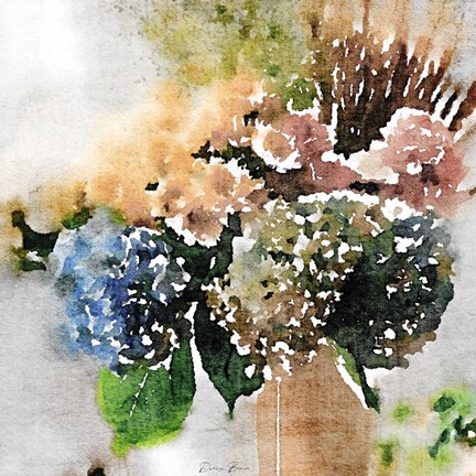 Framed Watercolor Vase 2 Print