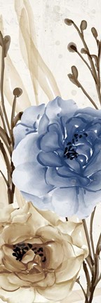 Framed Blue Notes Panel 2 Print