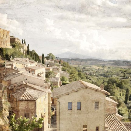 Framed Tuscan Hillside Print