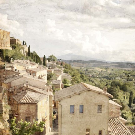 Framed Tuscan Hillside Print