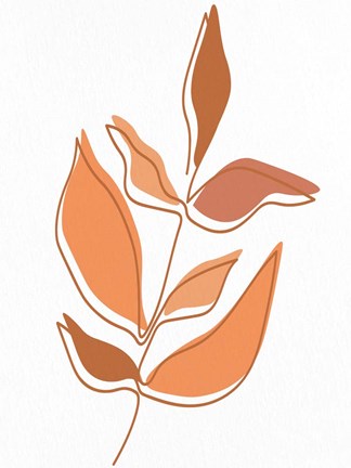 Framed Shades of Orange 1 Print