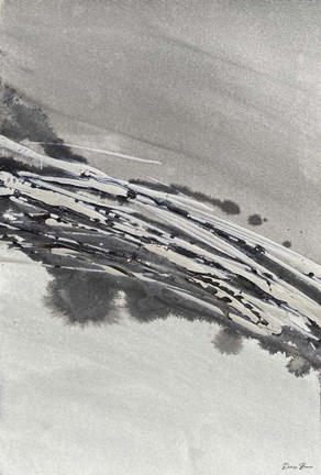 Framed Grey Ice 2 Print