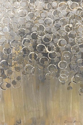 Framed Raining on Yellow 1 Print