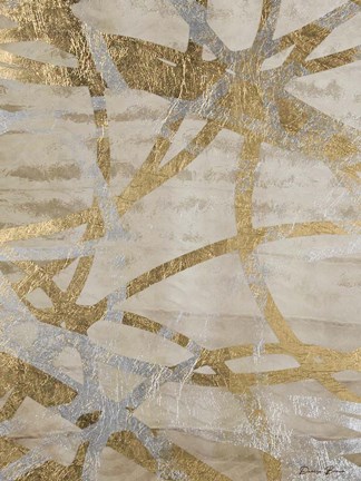 Framed Golden and Silver Rings Print