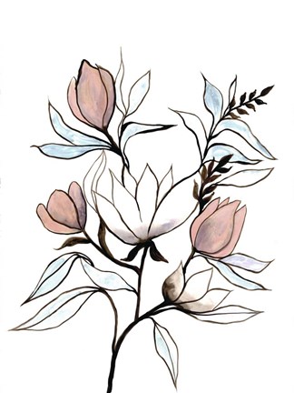 Framed Rising Sprout 1 Print