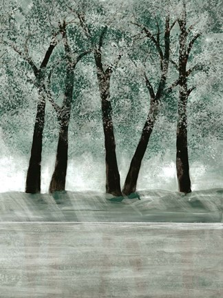 Framed Green Forest 3 Print