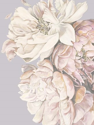 Framed Soft Peonies Print