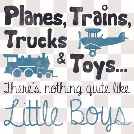 Framed Little Boys Print