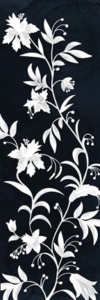 Framed Reaching Floral Vines 2 Print