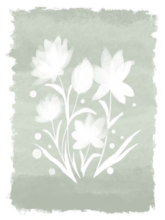 Framed Watercolor Florals 1 Print