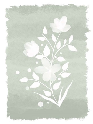 Framed Watercolor Florals 2 Print