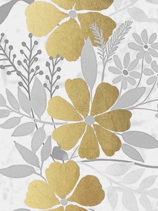 Framed Golden Nature 1 Print