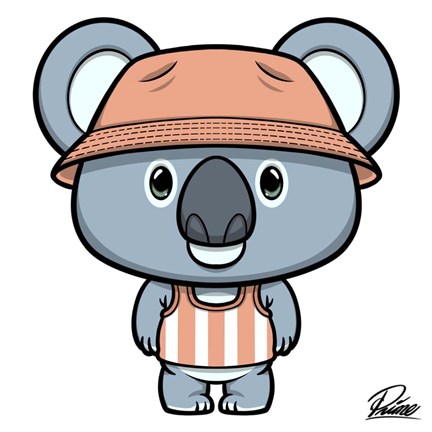 Framed Kayden Koala Print