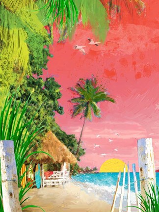 Framed Bama Breeze 1 Print