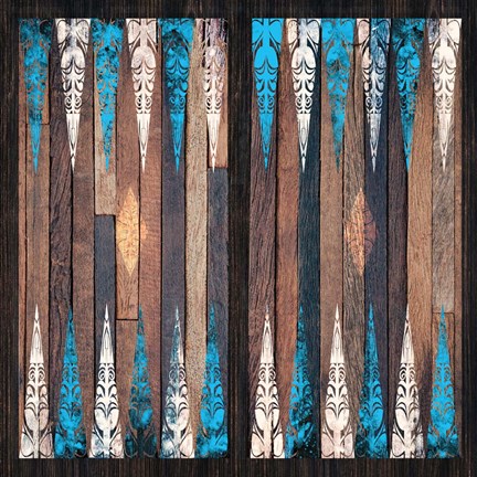 Framed Backgammon Blues Print