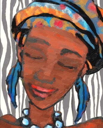 Framed Ebony Princess 1 Print