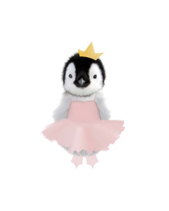 Framed Baby Penguin Ballet Print