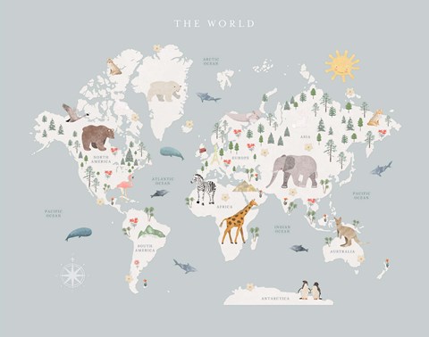 Framed World Map Print