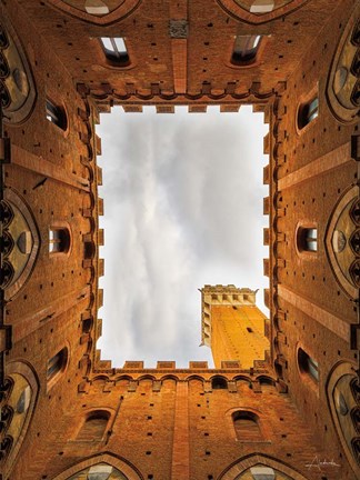 Framed From the Courtyard Crop Print