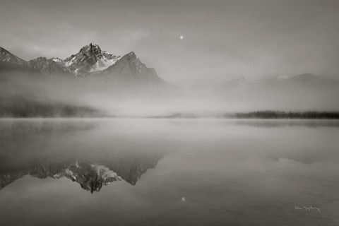 Framed Stanley Lake Idaho BW Print