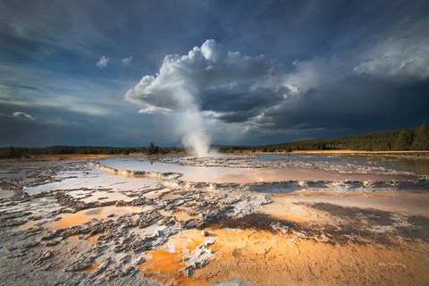 Framed Great Fountain Geyser Print