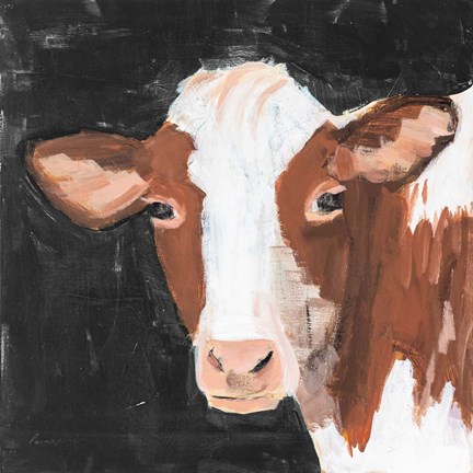 Framed Rusty Flipped on Black Print