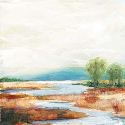 Framed Autumn Wetland Print