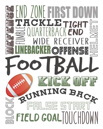 Framed Football Print