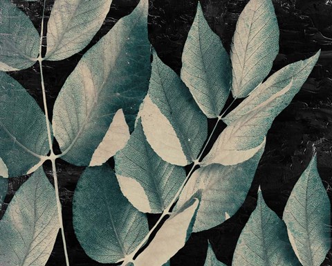 Framed Dusty Leaves 1 Print