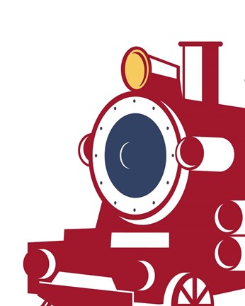 Framed Eat Sleep Trains 3 Print