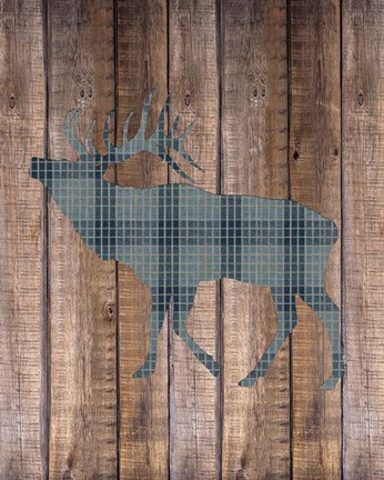 Framed Elk Woods Print