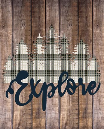 Framed Explore Woods 2 Print