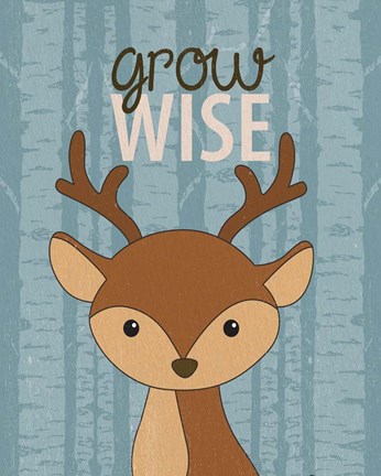 Framed Grow Wise Print