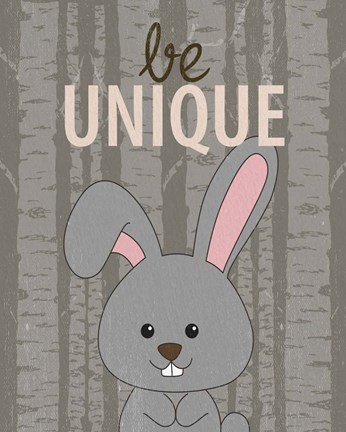 Framed Be Unique Print