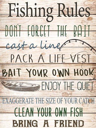 Framed Bait Your Own Hook Print