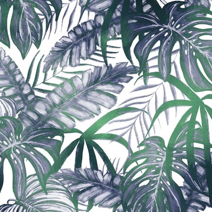 Framed Blue Green 1 Print