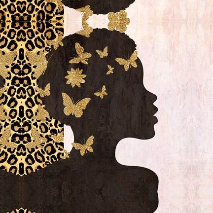 Framed Butterfly Leopard 1 Print