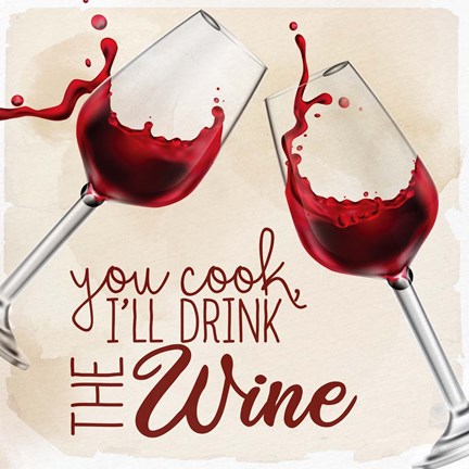 Framed Wine Splash 3 Print