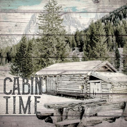 Framed Cabin Time Print