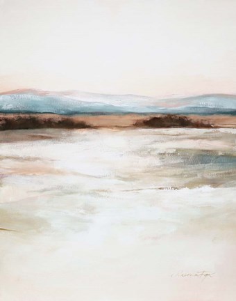 Framed Distant Blues Print