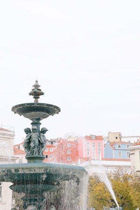 Framed Mermaid Fountain Print