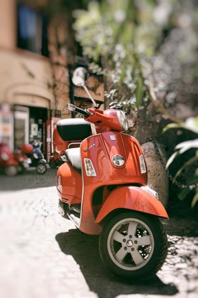 Framed When in Rome Ride A Vespa Print